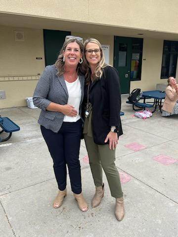 Staff working with clients